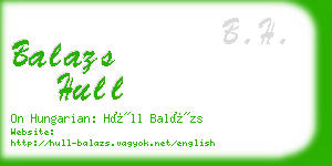 balazs hull business card